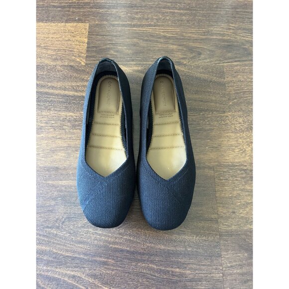 Cynthia Rowley Black Flats Size 8.5 Comfort Cushioned Slip On Work Shoes - Picture 2 of 7